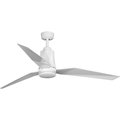 Progress Lighting Bixby Collection 60" Indoor/Outdoor Three-Blade White Ceiling Fan P250038-030-30